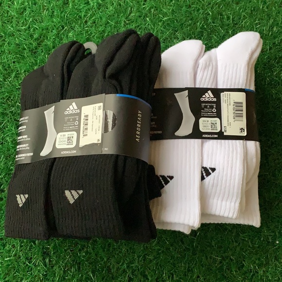 2 packs - 6 pairs sets Adidas  Cushioned Crew - Picture 4 of 10